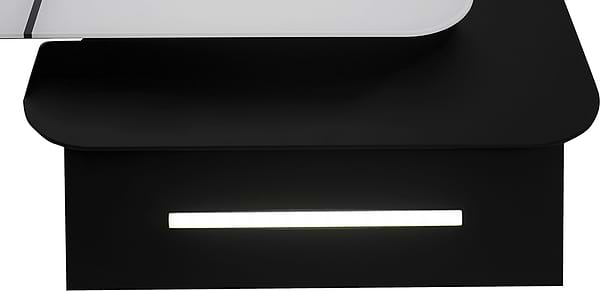 Фото - Вытяжка декоративная Perfelli DNS 6753 B 1100 WH/BL LED Strip