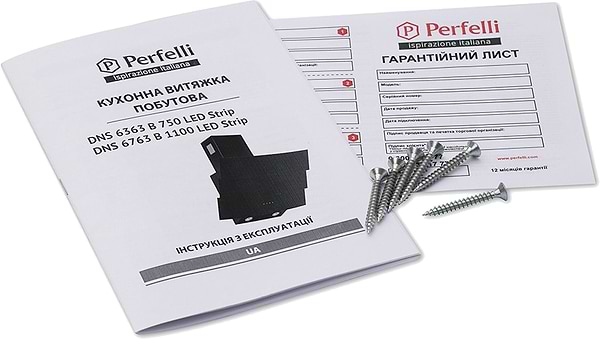 Фото - Вытяжка декоративная Perfelli DNS 6763 B 1100 BL LED Strip