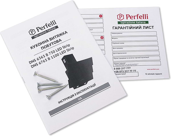Фото - Вытяжка декоративная Perfelli DNS 6763 B 1100 IV LED Strip