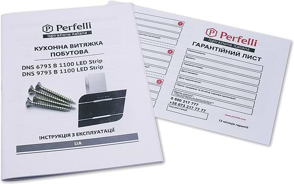Фото - Вытяжка декоративная Perfelli DNS 6793 B 1100 BL LED Strip