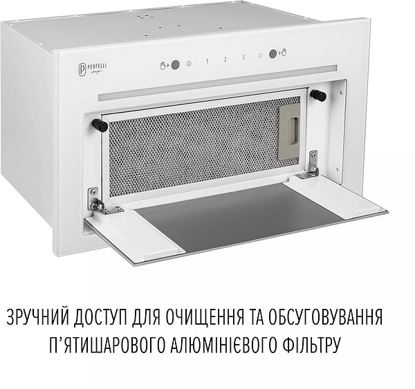 Фото - Витяжка вбудована Perfelli DESIGN FILINI 5 BIANCO