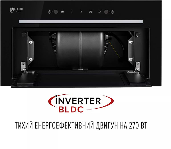 Фото - Уценка - Вытяжка встраиваемая Perfelli DESIGN FILINI 5 NERO SILENZIO