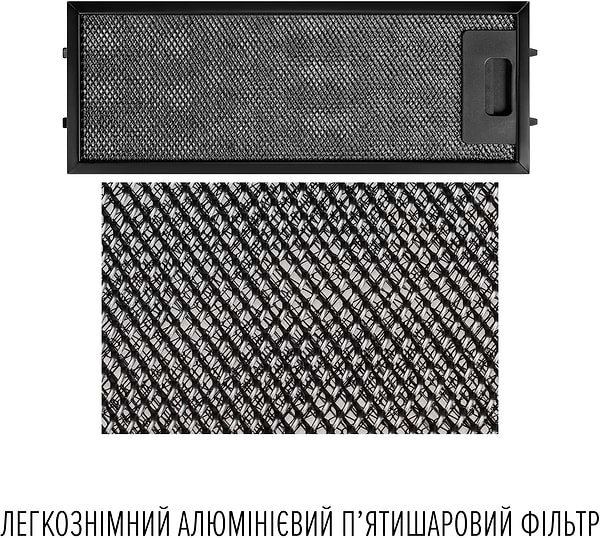 Фото - Уценка - Вытяжка встраиваемая Perfelli DESIGN FILINI 5 NERO SILENZIO