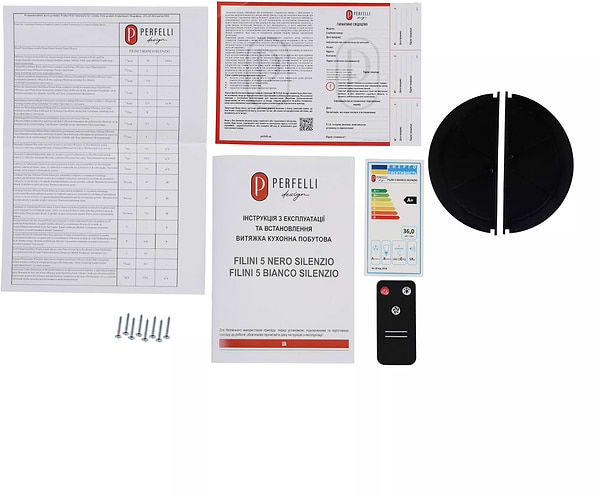 Фото - Уценка - Вытяжка встраиваемая Perfelli DESIGN FILINI 5 NERO SILENZIO