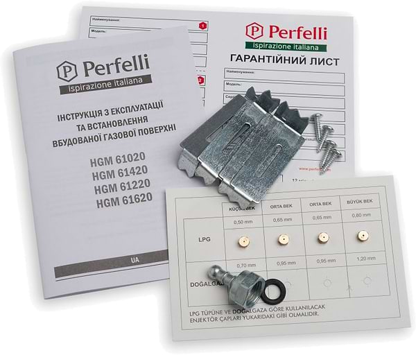 Фото - Варочная панель газовая Perfelli HGM 61220 BL