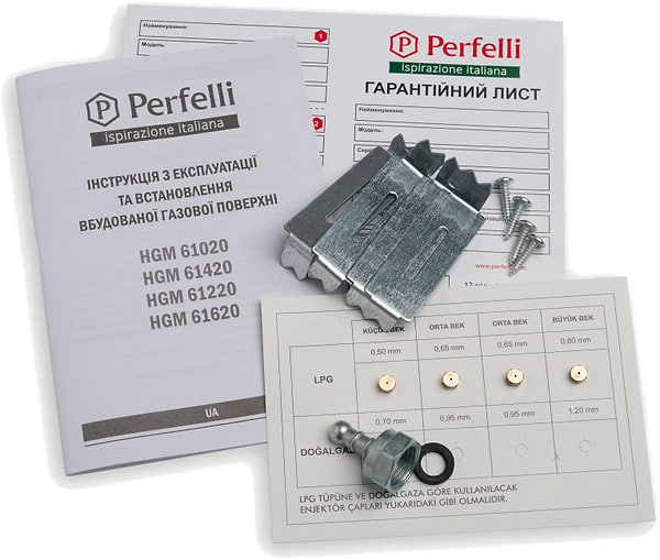Фото - Варочная панель газовая Perfelli HGM 61220 WH