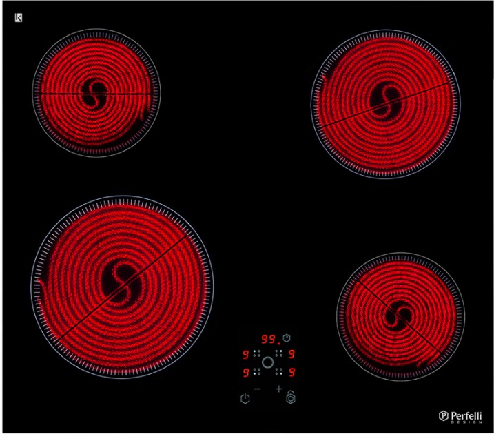 Фото - Варочная панель электрическая Perfelli HVC 6110 BL