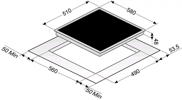 Фото - Варочная панель электрическая Perfelli HVC 6110 BL