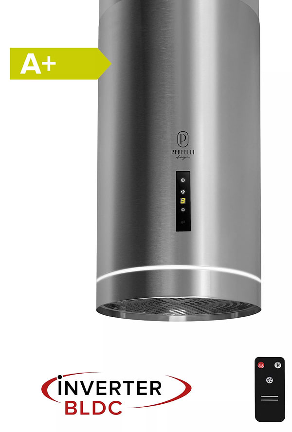 Фото - Витяжка декоративна Perfelli DESIGN ISOLA 35 INOX SILENZIO