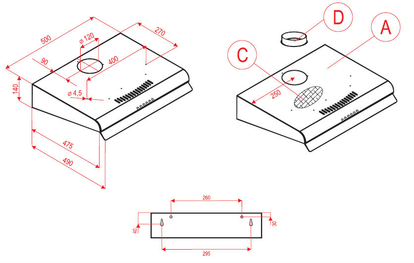 Фото - Вытяжка традиционная Perfelli PL 511 BR