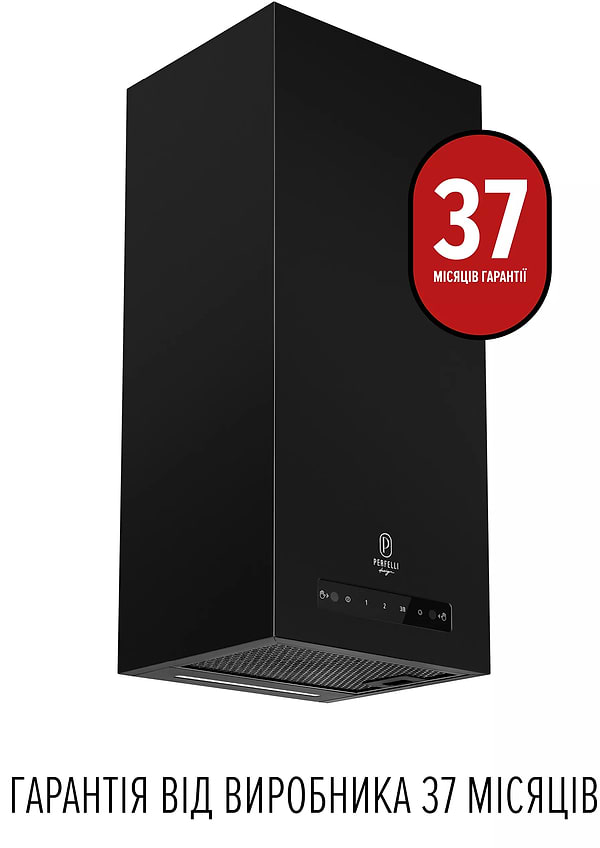 Фото - Вытяжка декоративная Perfelli DESIGN QUADRO 36 NERO SILENZIO