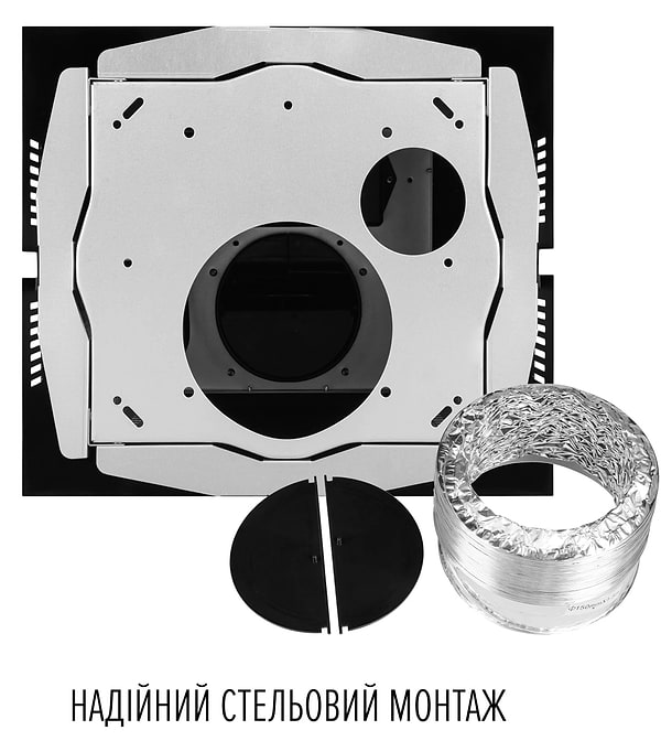 Фото - Вытяжка декоративная Perfelli DESIGN QUATTRO 41 NERO SILENZIO