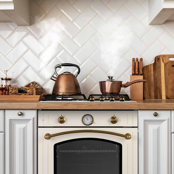 Фото - Варочная панель газовая Perfelli VINTAGE GW69C BEIGE