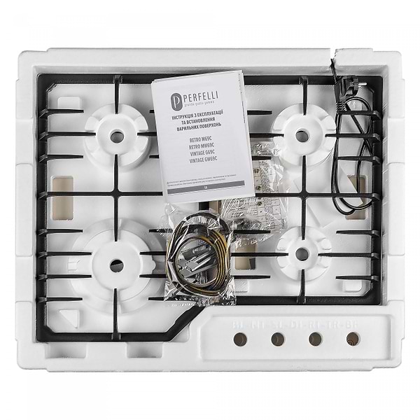 Фото - Варочная панель газовая Perfelli VINTAGE GW69C BEIGE