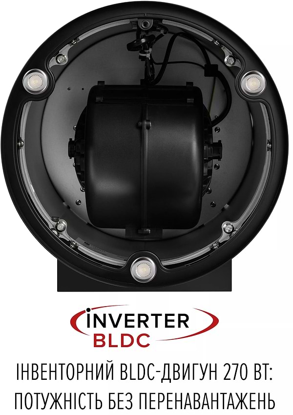 Фото - Витяжка декоративна Perfelli DESIGN RICCO 35 NERO SILENZIO