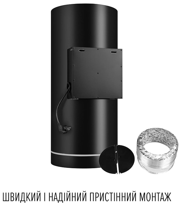 Фото - Витяжка декоративна Perfelli DESIGN RICCO 35 NERO SILENZIO