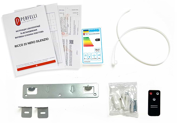 Фото - Витяжка декоративна Perfelli DESIGN RICCO 35 NERO SILENZIO