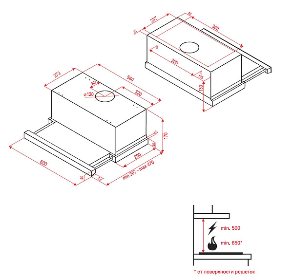 Фото - Вытяжка встраиваемая Perfelli TL 6112 IV LED