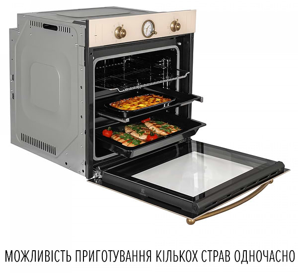 Фото - Духовой шкаф электрический Perfelli VINTAGE 6A8N BEIGE