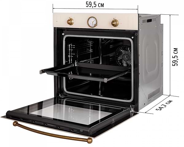 Фото - Духовой шкаф электрический Perfelli VINTAGE 6A8N BEIGE