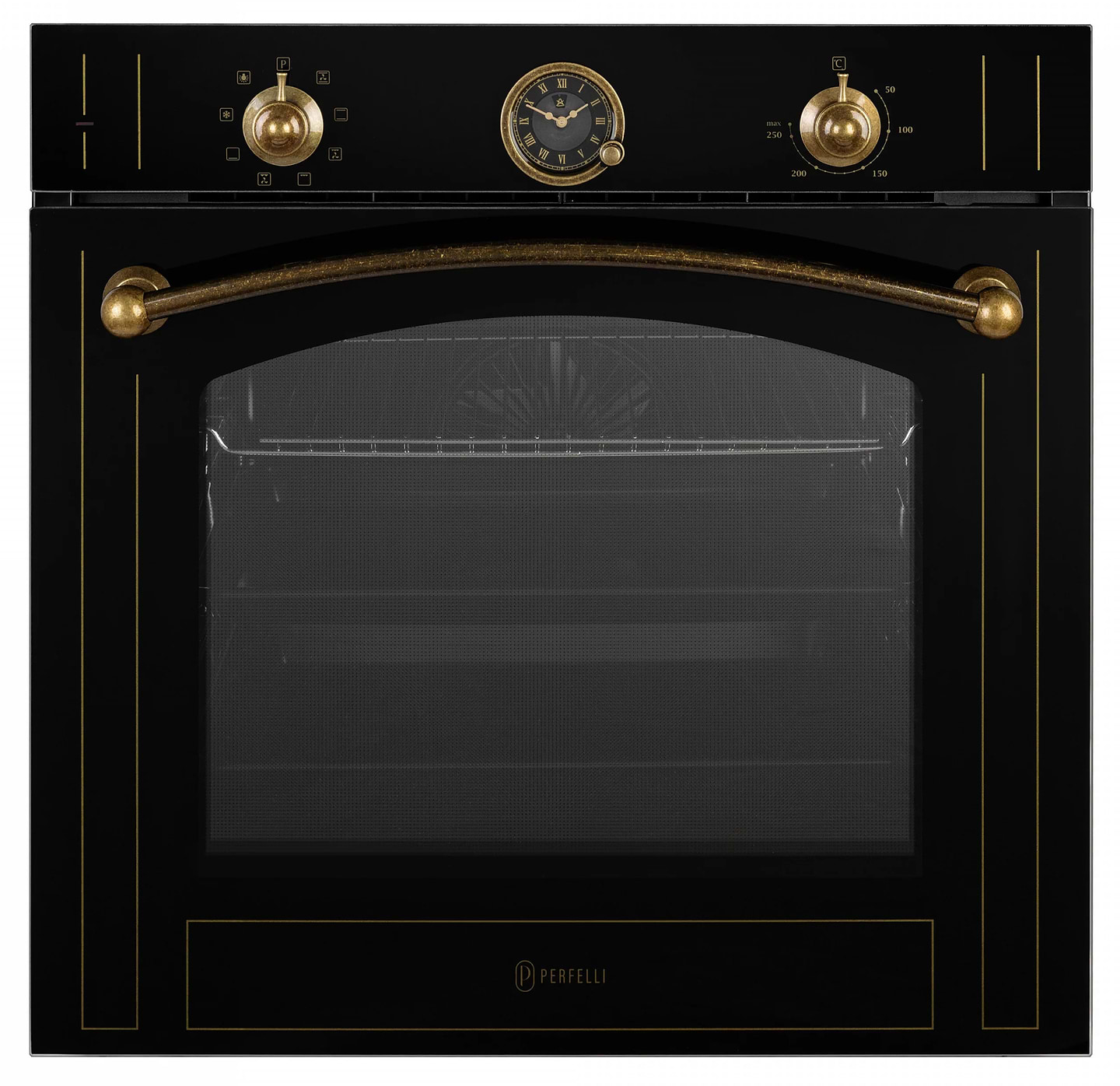 Духовой шкаф электрический Perfelli VINTAGE 6A8N NERO - Фото 1