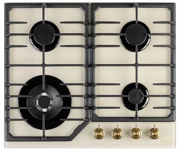 Фото - Варочная панель газовая Perfelli VINTAGE GW69C BEIGE