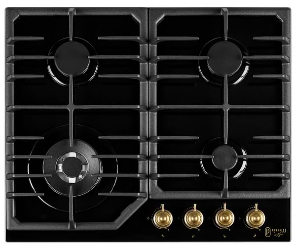Фото - Варильна поверхня газова Perfelli VINTAGE GW69C NERO
