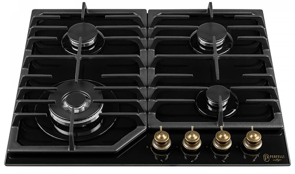 Фото - Варильна поверхня газова Perfelli VINTAGE GW69C NERO