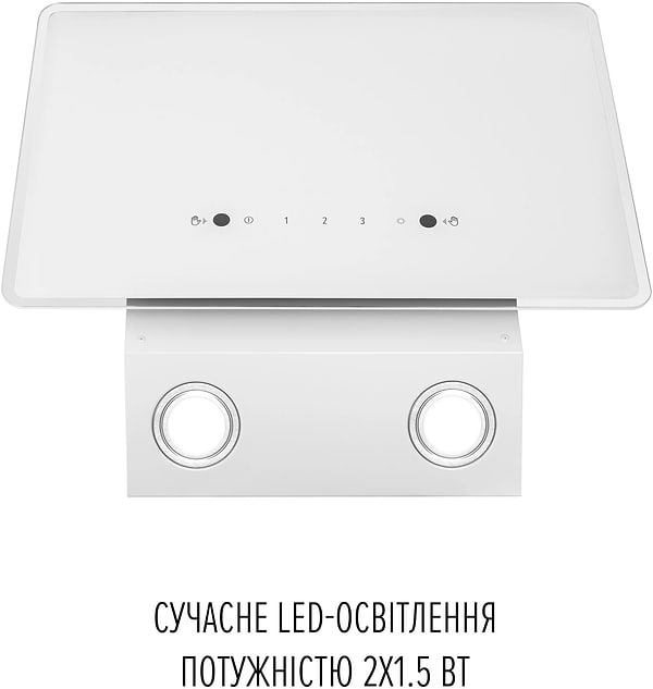 Фото - Вытяжка декоративная Perfelli VIO 6HW BIANCO