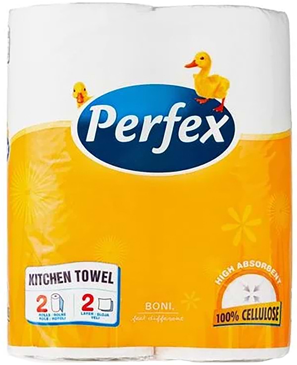 Фото - Полотенца бумажные Perfex 2 слоя 2 шт. (8600101745330)