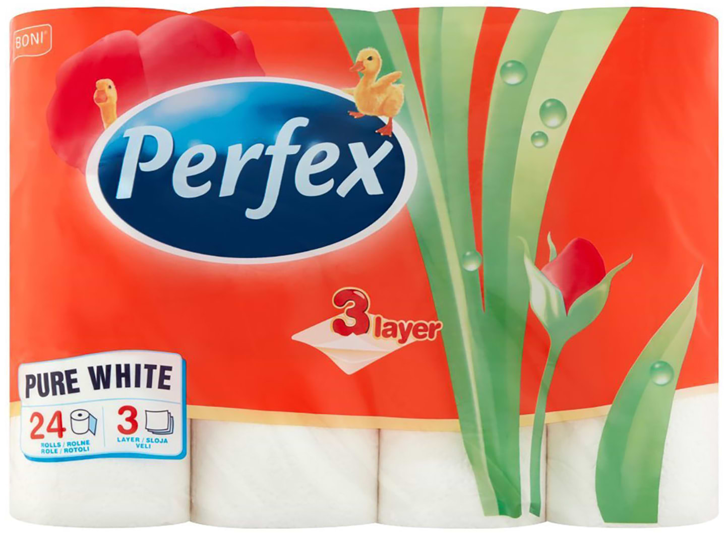 Туалетная бумага Perfex 3 слоя 24 шт. (8606102287039)