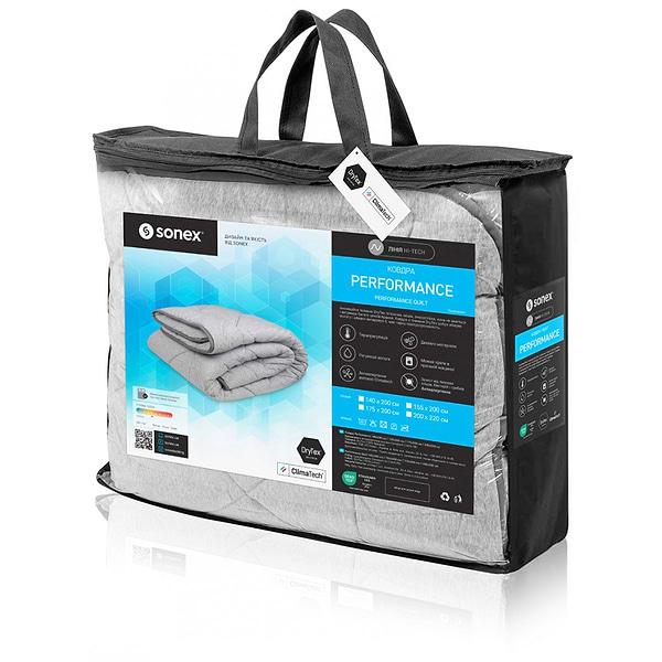 Фото - Ковдра демісезонна полуторна Sonex 140x200 антиалергенне волокно Performance (SO102361)