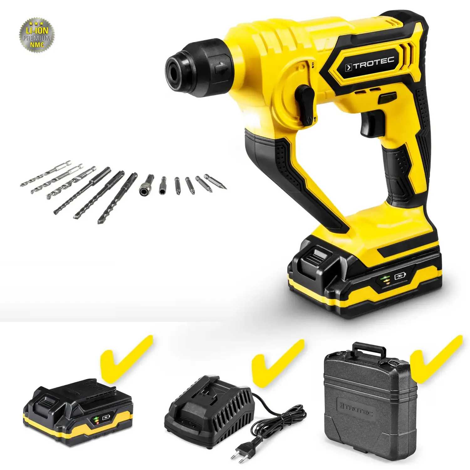 Перфоратор Trotec PRDS 10-20V + кейс (4415000201) - Фото 1