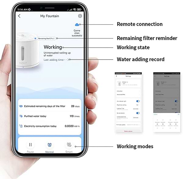 Фото - Смарт-поїлка для тварин PETKIT Eversweet Solo 2 Smart Pet Drinking Fountain White (P4114)