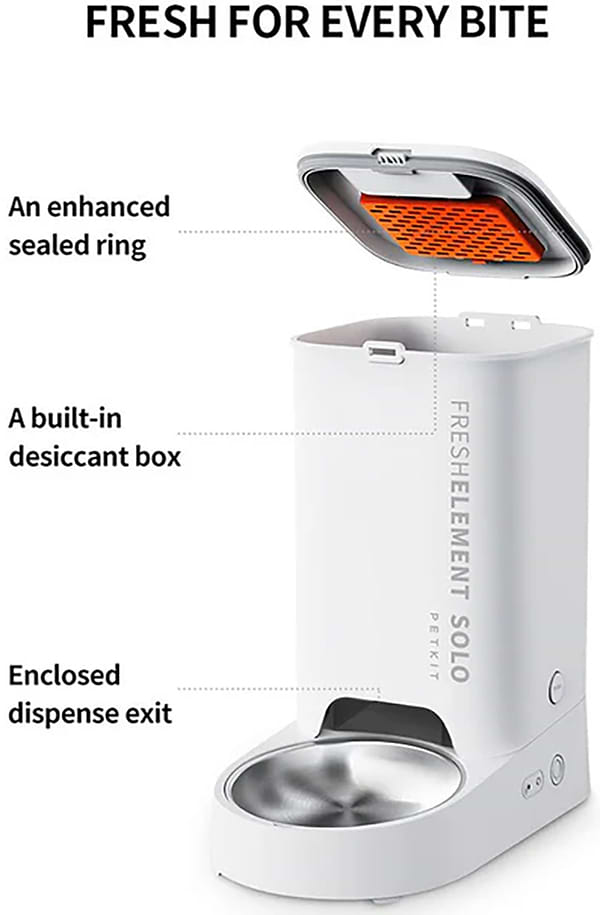 Фото - Смарт-годівниця для тварин PETKIT Fresh Element Solo White (P570)