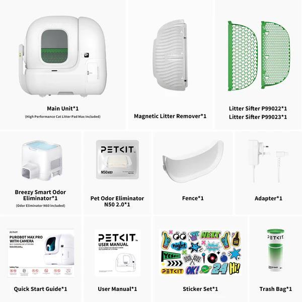 Фото - Смарт-лоток для животных PETKIT Purobot Max Pro With Cam Self-Clean (P9904)