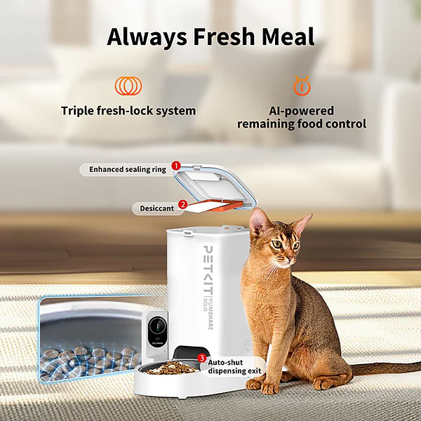 Фото - Смарт-годівниця для тварин PETKIT YumShare Solo with Cam (P571)