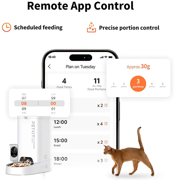 Фото - Смарт-годівниця для тварин PETKIT YumShare Solo with Cam (P571)