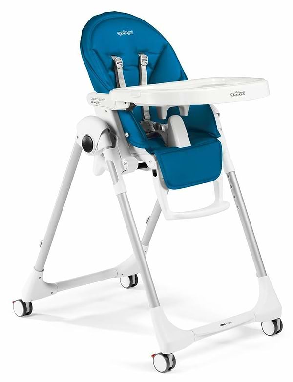 Фото - Стульчик для кормления трансформер Peg-Perego Prima Pappa Follow Me Petrolio (голубой)