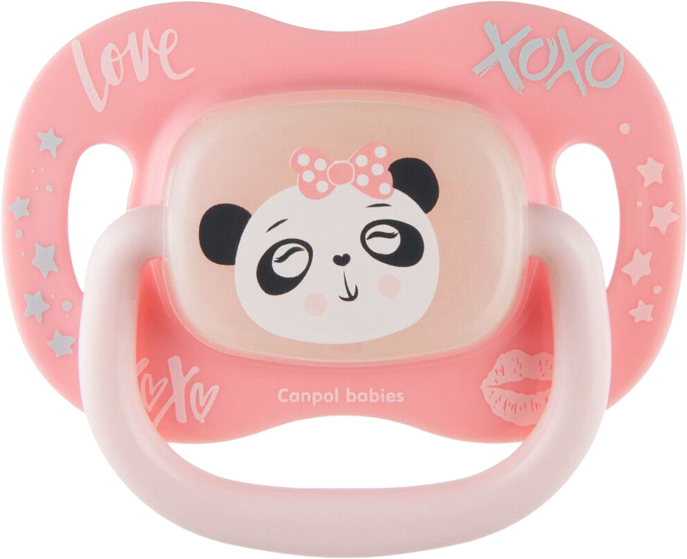 Кругла пустушка Canpol babies 0-6 м-ців EXOTIC ANIMALS панда (34/933_panda)