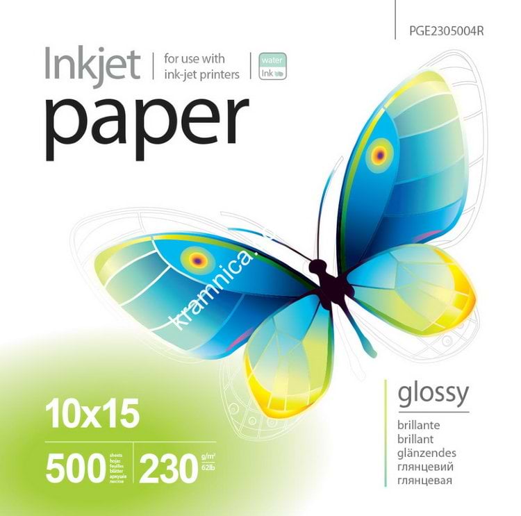 Фотобумага PrintPro 230g/m2, 10x15, 500л (PGE2305004R)