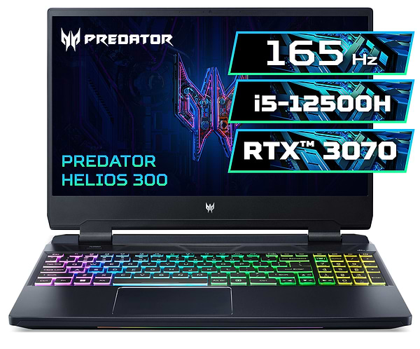 Фото - Ноутбук ігровий Acer Predator Helios 300 PH315-55 (NH.QGNEU.003) Black