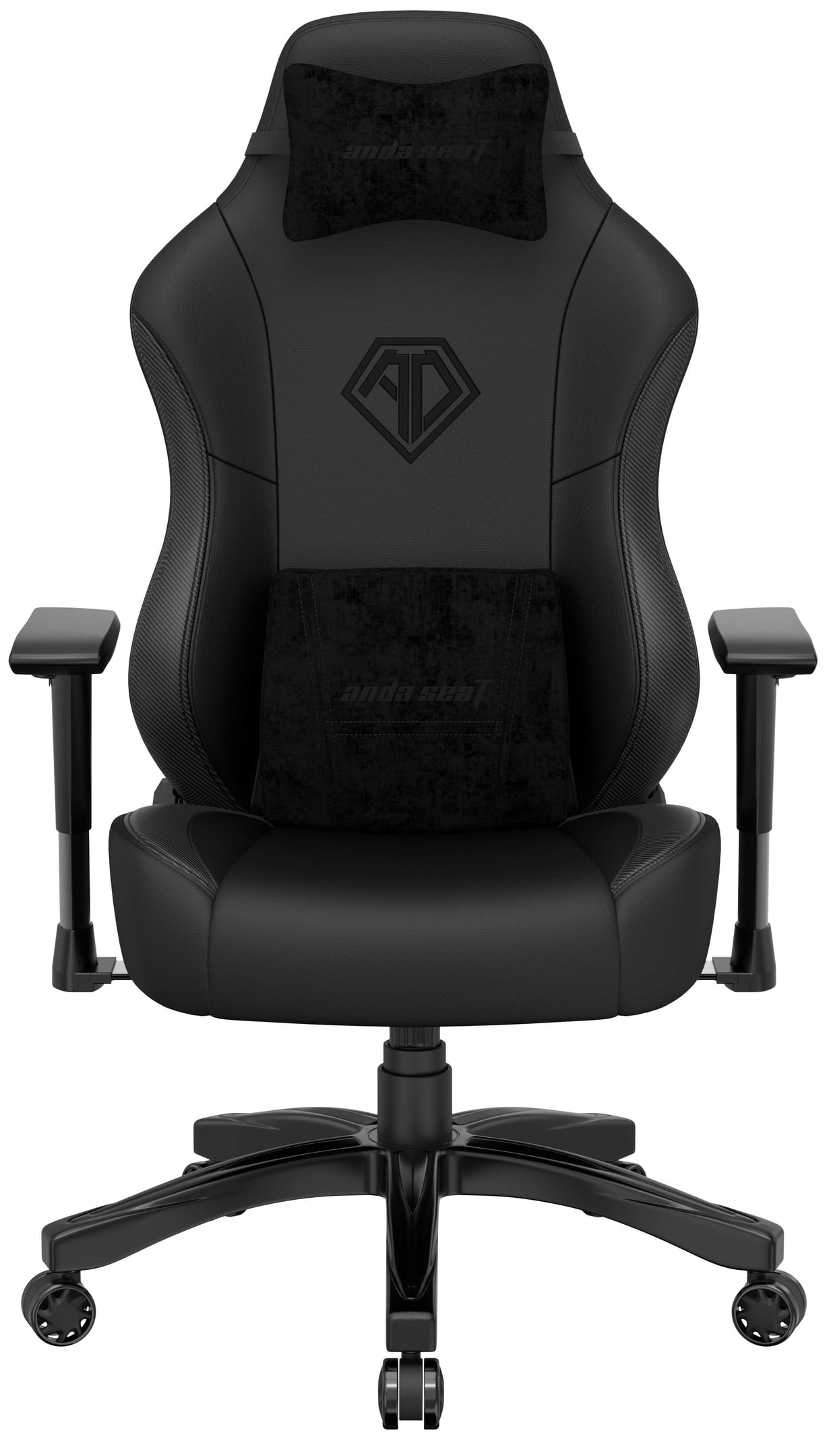 Кресло для геймеров Anda Seat Phantom 3 Size L Black (AD18Y-06-B-PV/C-B01) - Фото 1