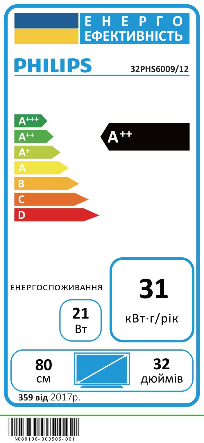 Фото - Телевизор Philips 32PHS6009/12
