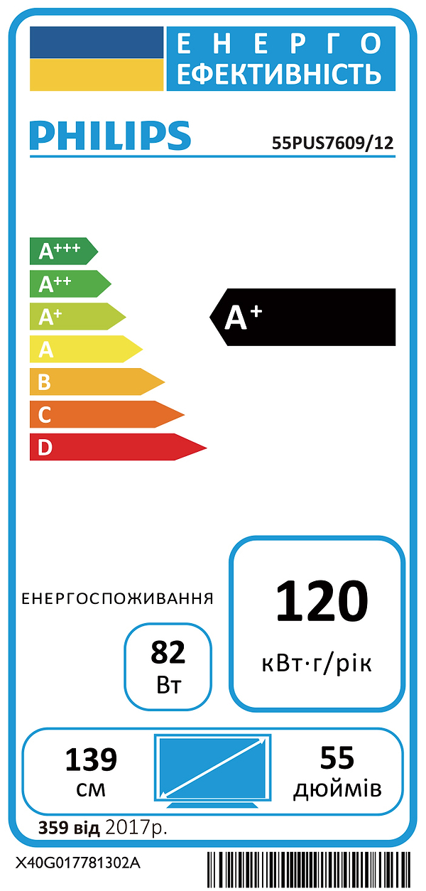 Фото - Телевізор Philips 55PUS7609/12