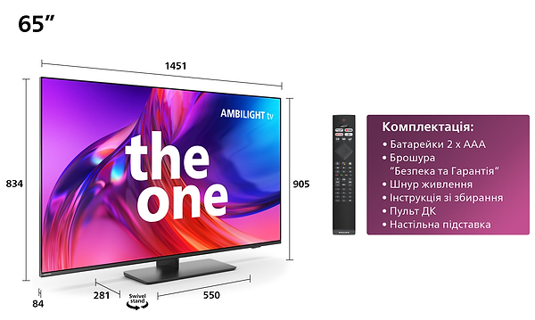 Фото - Телевизор Philips 65PUS8818/12
