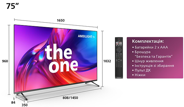 Фото - Телевізор Philips 75PUS8818/12