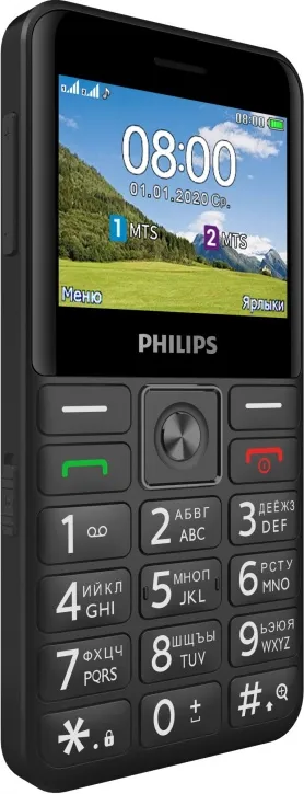Фото - Мобільний телефон Philips E207 Xenium Black