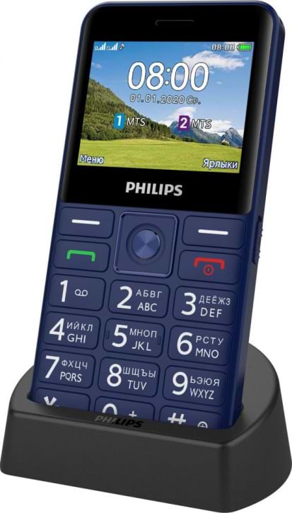 Фото - Мобильный телефон Philips E207 Xenium Blue