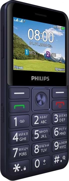 Фото - Мобильный телефон Philips E207 Xenium Blue